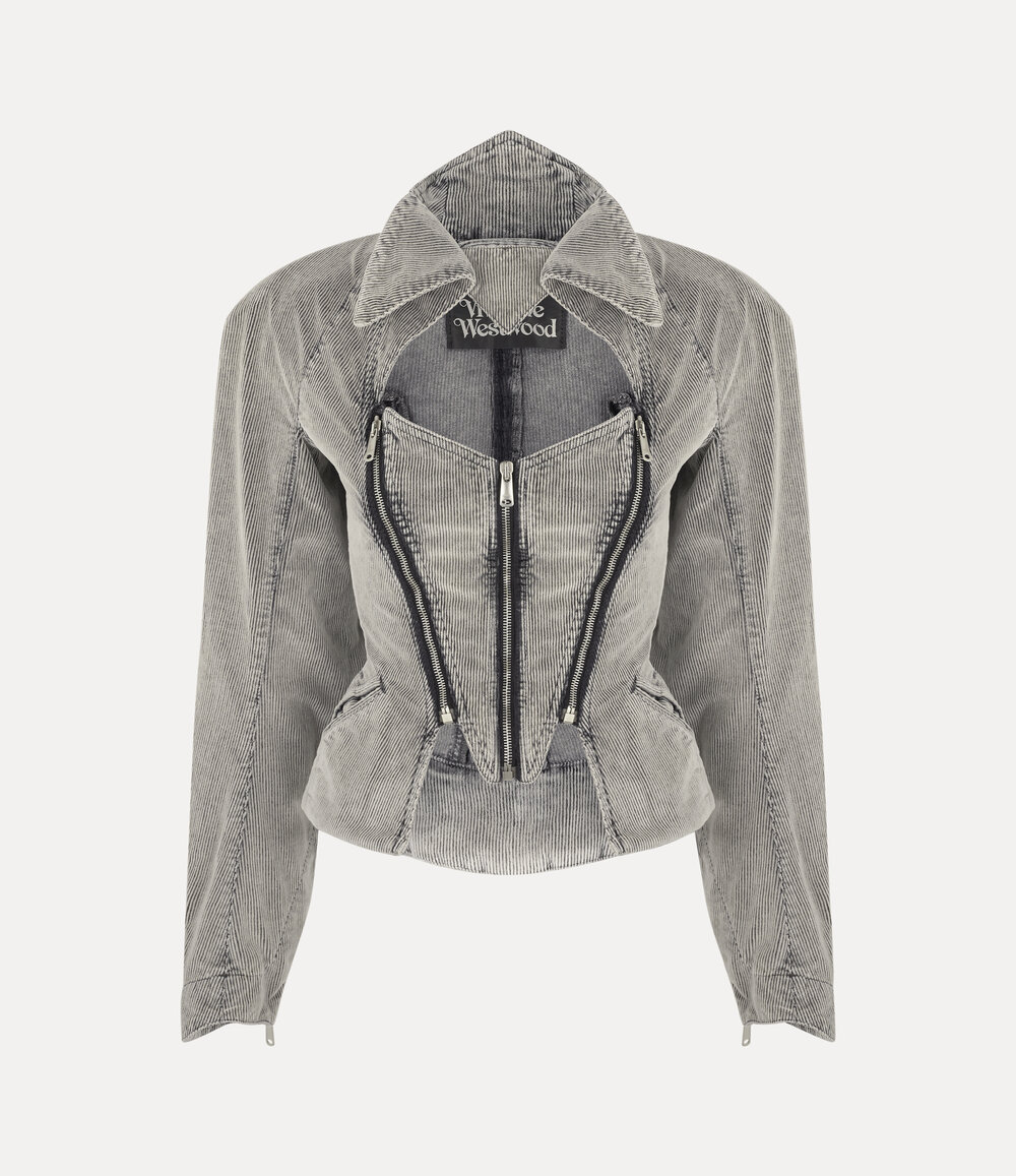 Vivienne Westwood Beetle Denim Jacket in grey