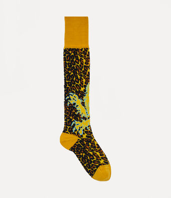 Leopard high sock
