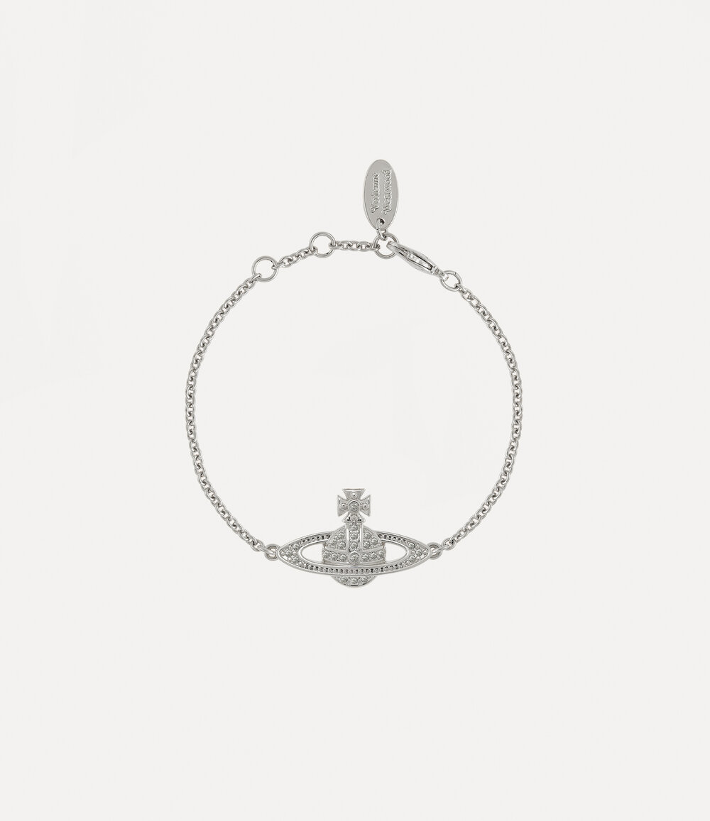 Vivienne Westwood Mini Bas Relief Chain Bracelet in Silver