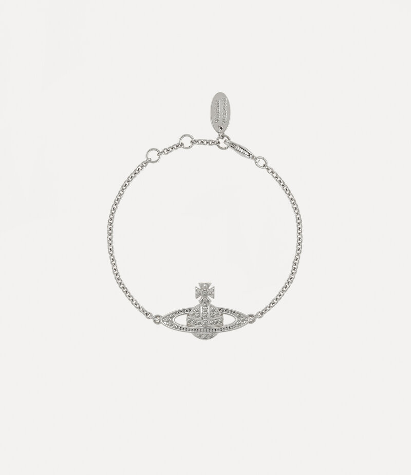 Vivienne Westwood Mini Bas Relief Chain Bracelet in Silver
