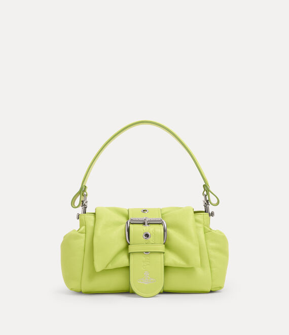 Vivienne Westwood Hazel Treasure Handbag Supple Leather Lime-green