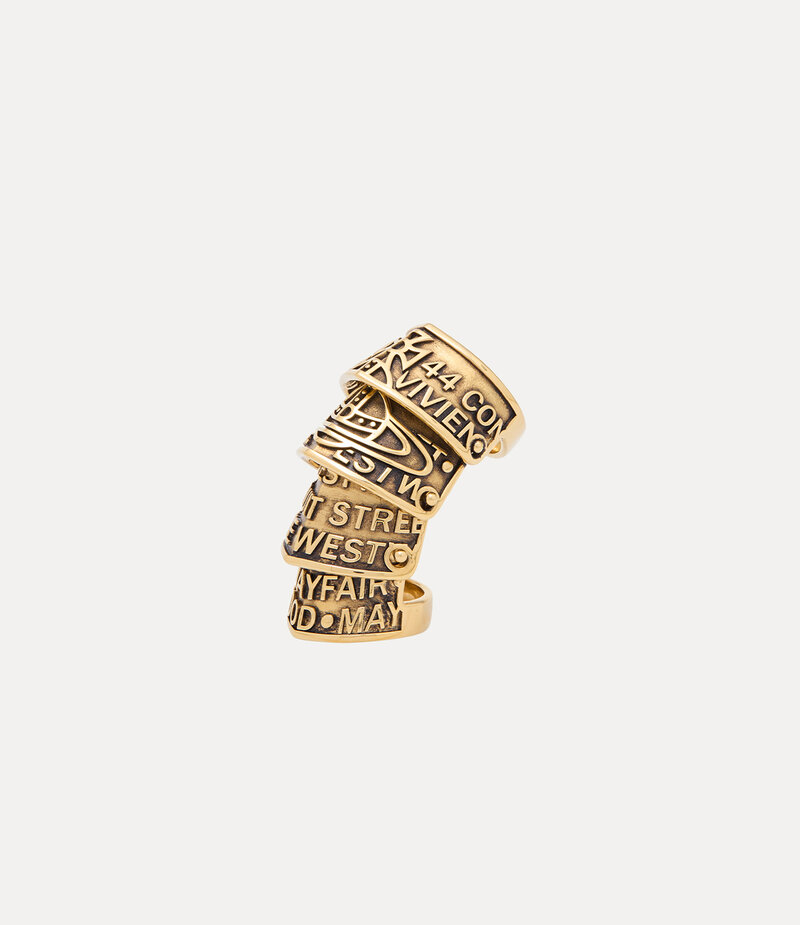 Vivienne Westwood Josephus Ring in Antique Gold