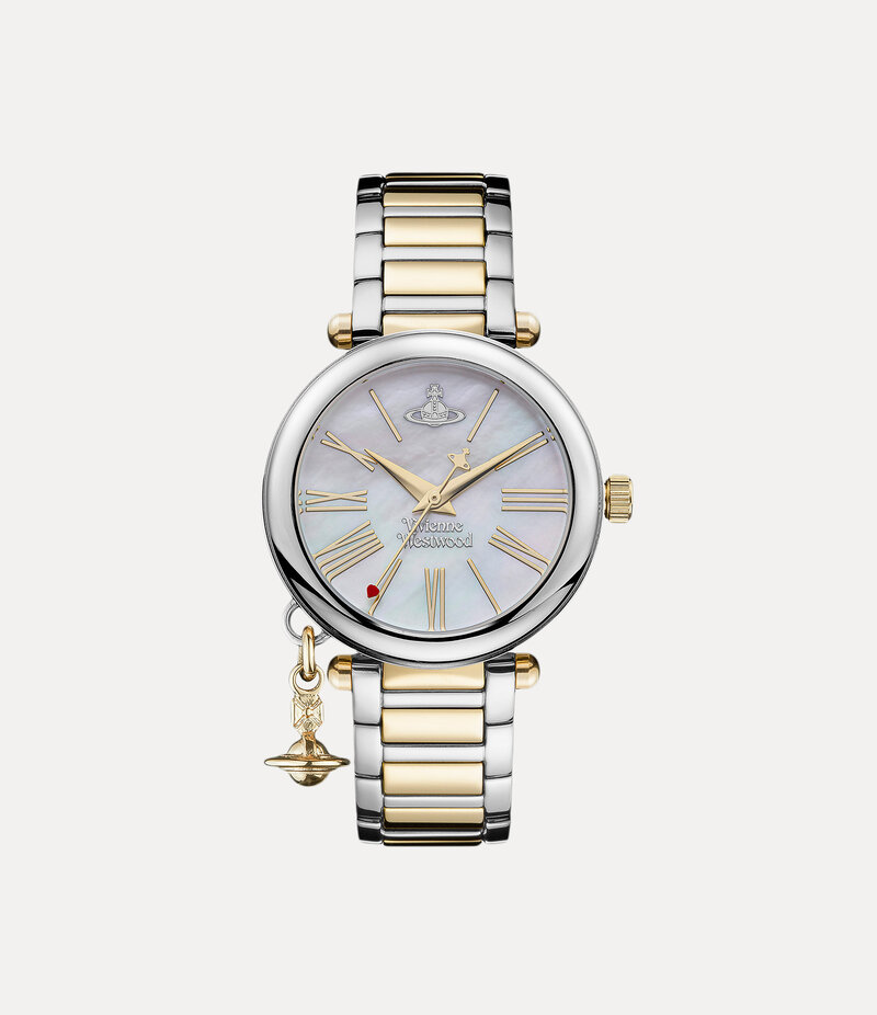 Vivienne Westwood Mother Orb Watch in Silver / Gold
