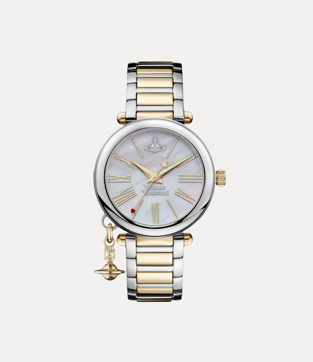 Vivienne Westwood Mother Orb Watch in Silver / Gold