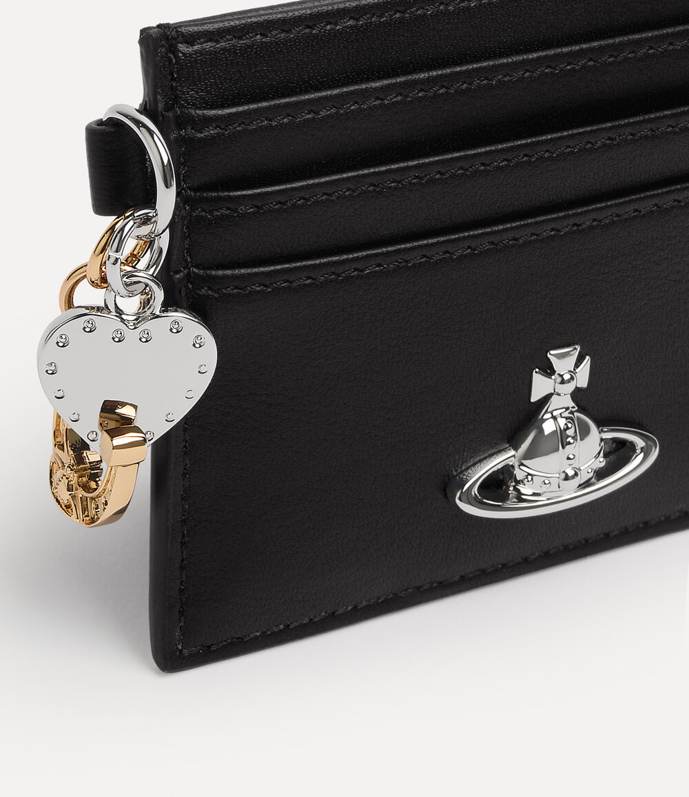 Vivienne Westwood Card Holder with Charms in Black, view 3