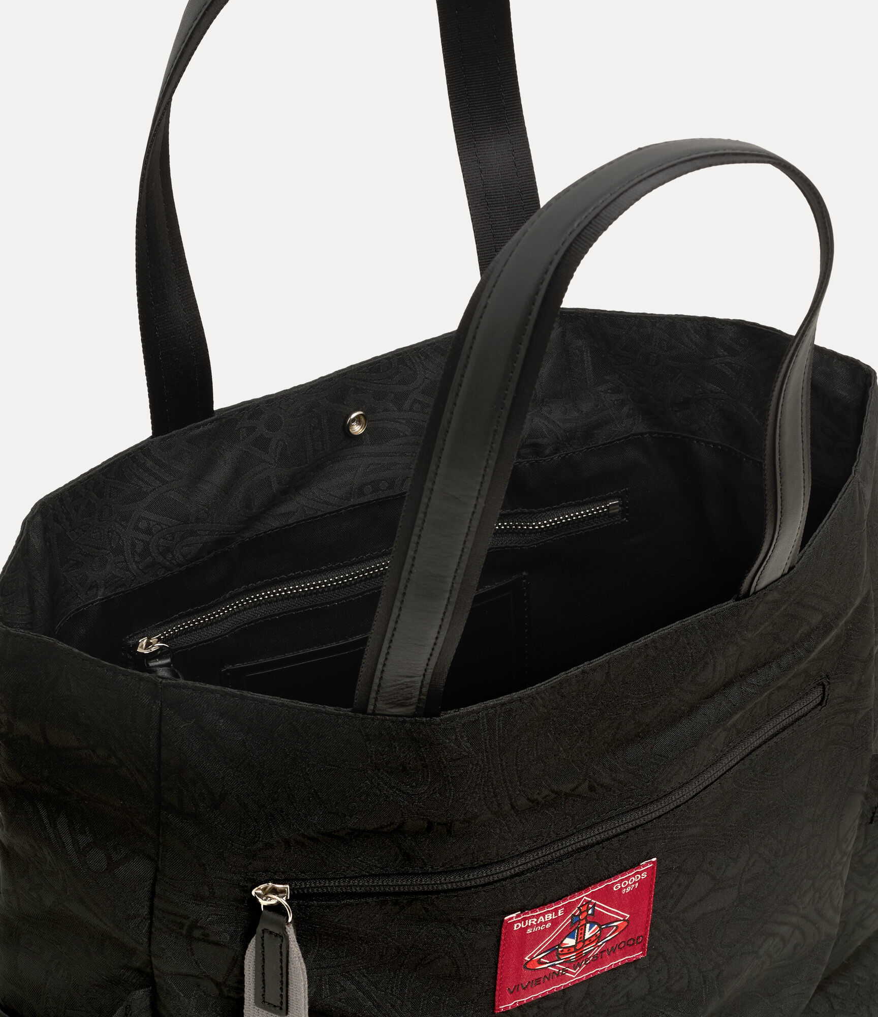 Henry Medium Tote Bag in BLACK | Vivienne Westwood®