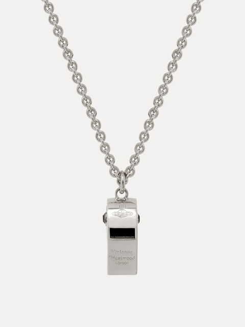 Man. Whistle Long Pendant Necklace 