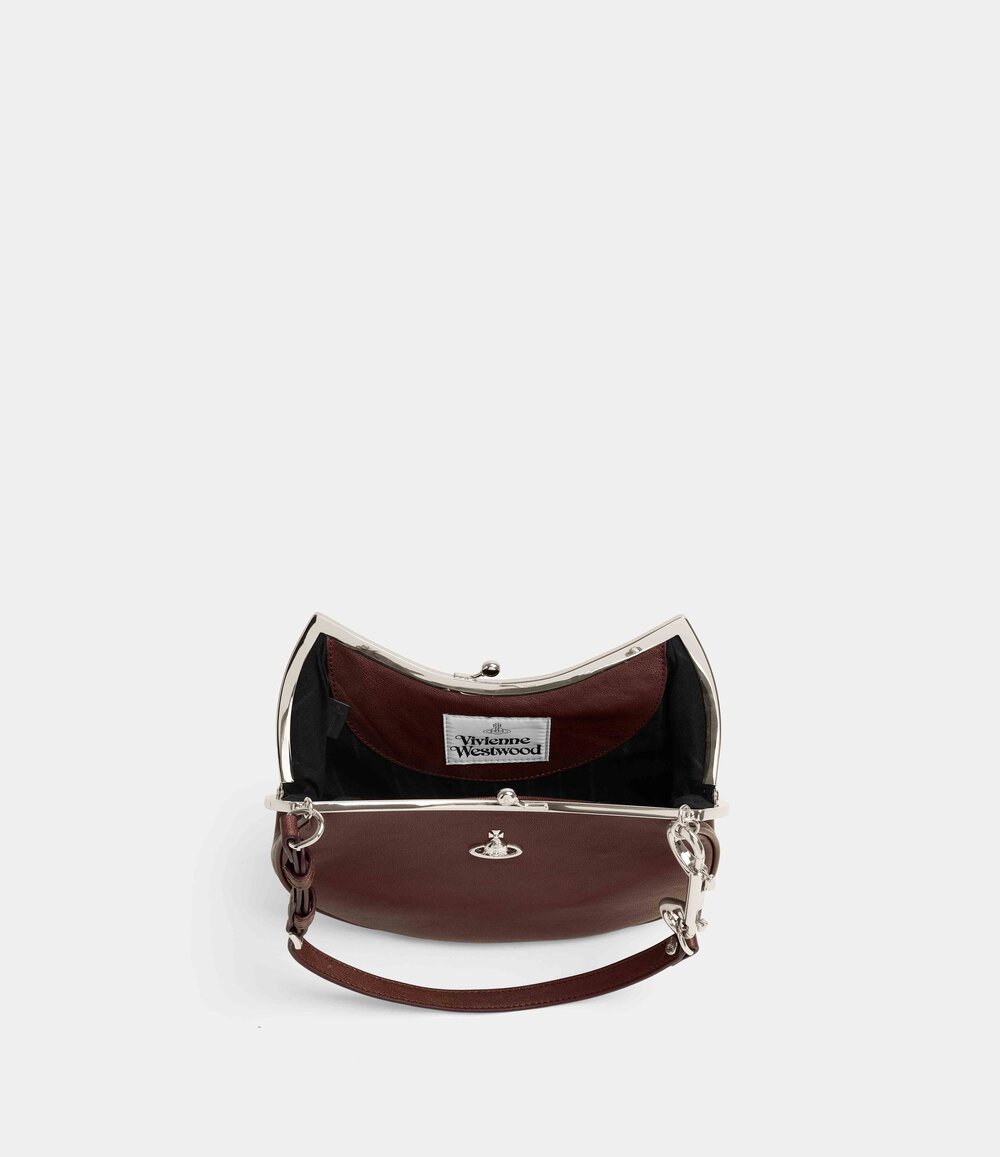Vivienne Westwood Charm Frame Purse in Chestnut, view 3