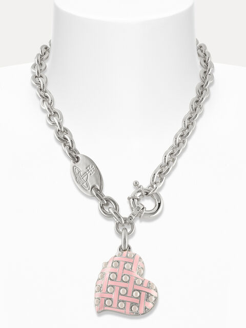 Valentines heart locket necklace