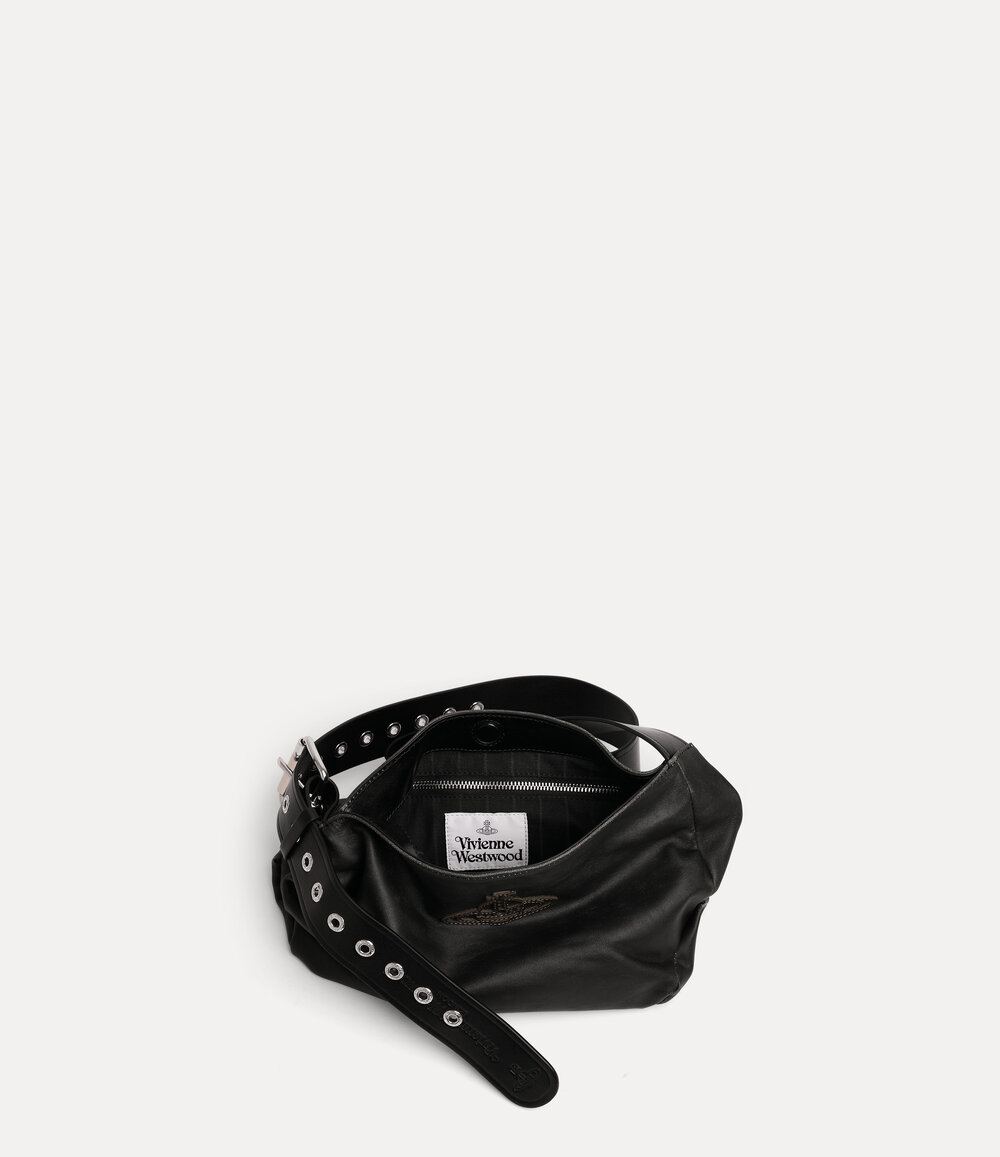 Vivienne Westwood Maxime Small Shoulder Bag in Off Black, view 4