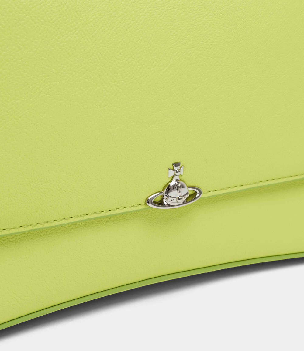 Vivienne Westwood Bianca Small Shoulder Bag in Lime Green, view 5