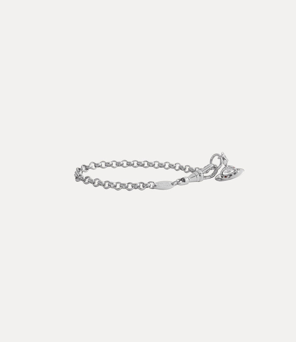 Vivienne Westwood New Petite Orb Bracelet in Silver, view 3