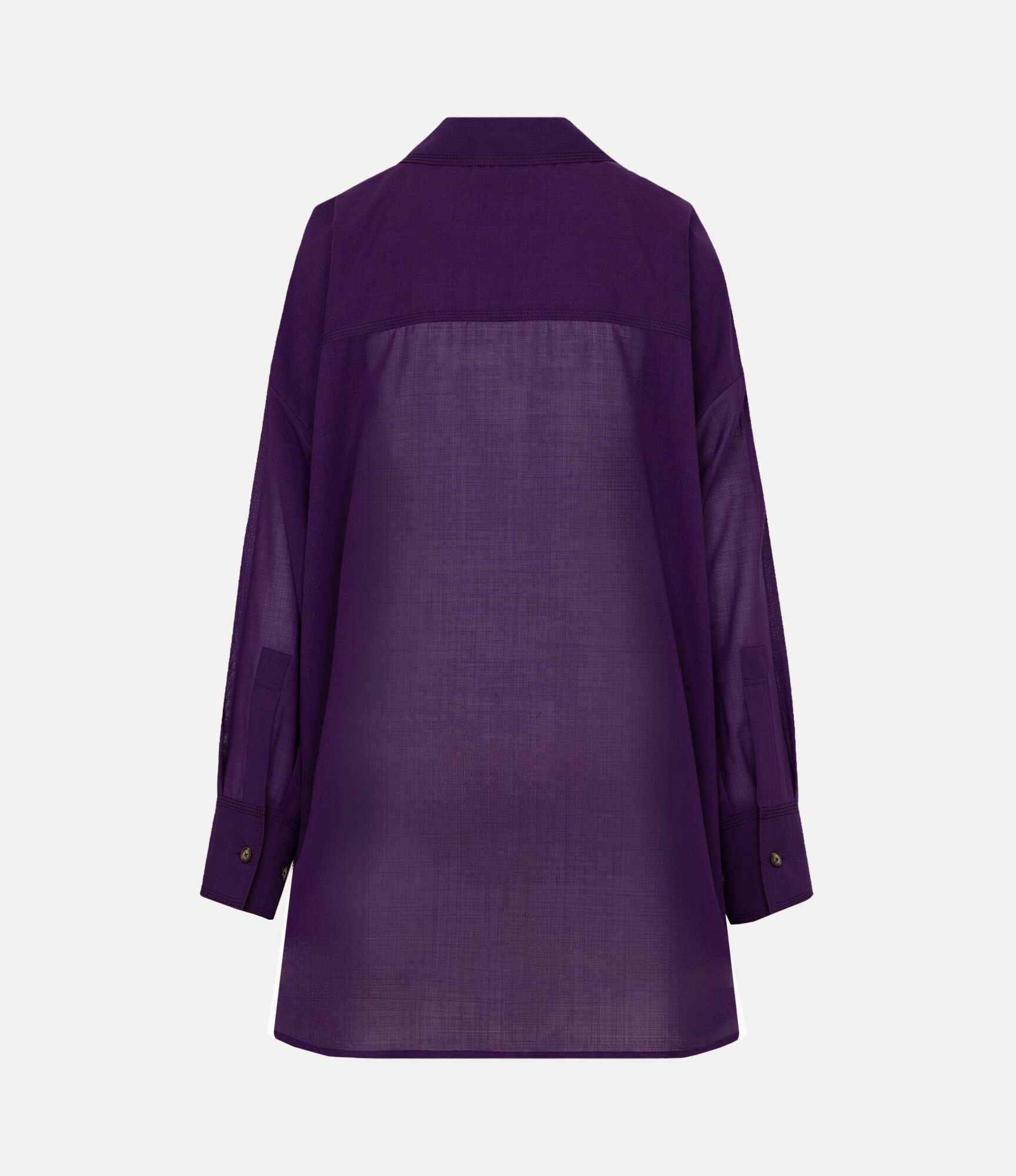 Sheer Wool Oversized Shirt  large image number 5