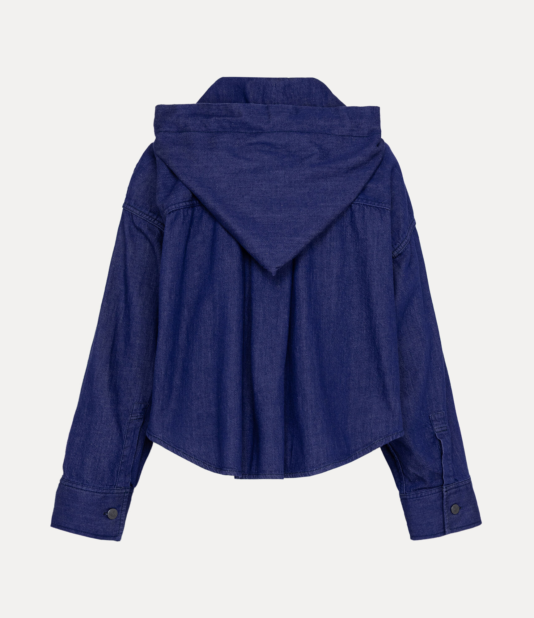 Light Denim Cropped Hoodie in BLUE | Vivienne Westwood®