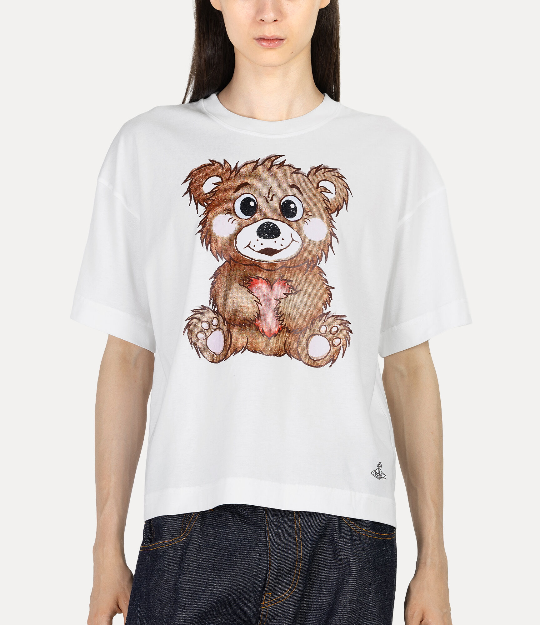 Halftone Bear Short T-shirt  large image number 4