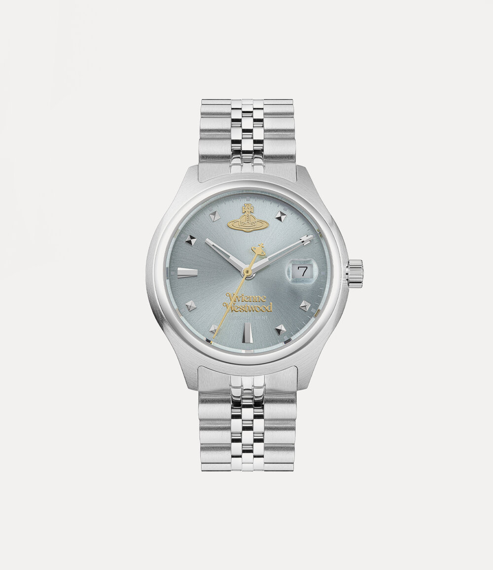 Vivienne Westwood Little Camberwell Watch in Silver / Blue