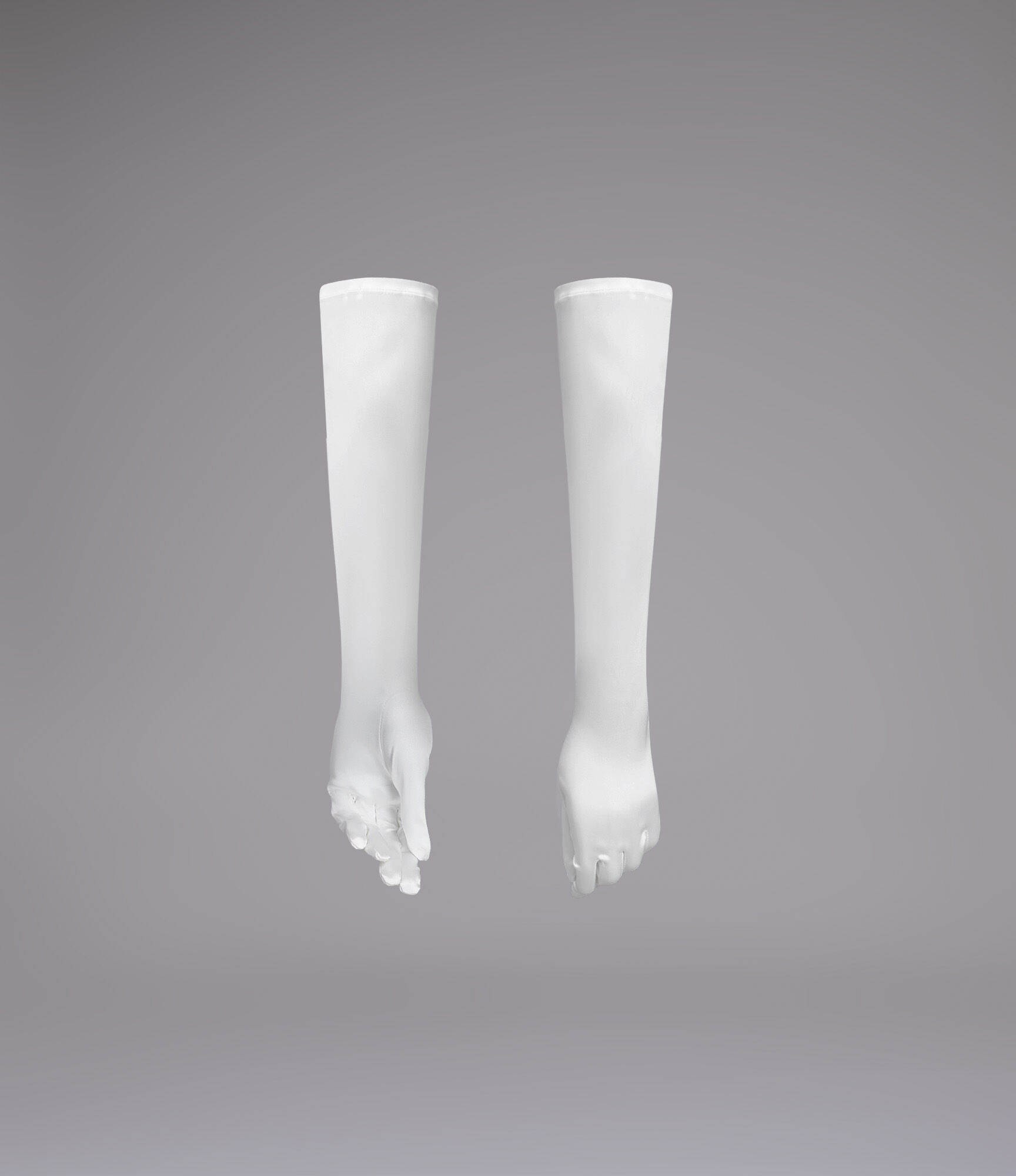 Classic Satin Opera Gloves 32cm   large image number 1