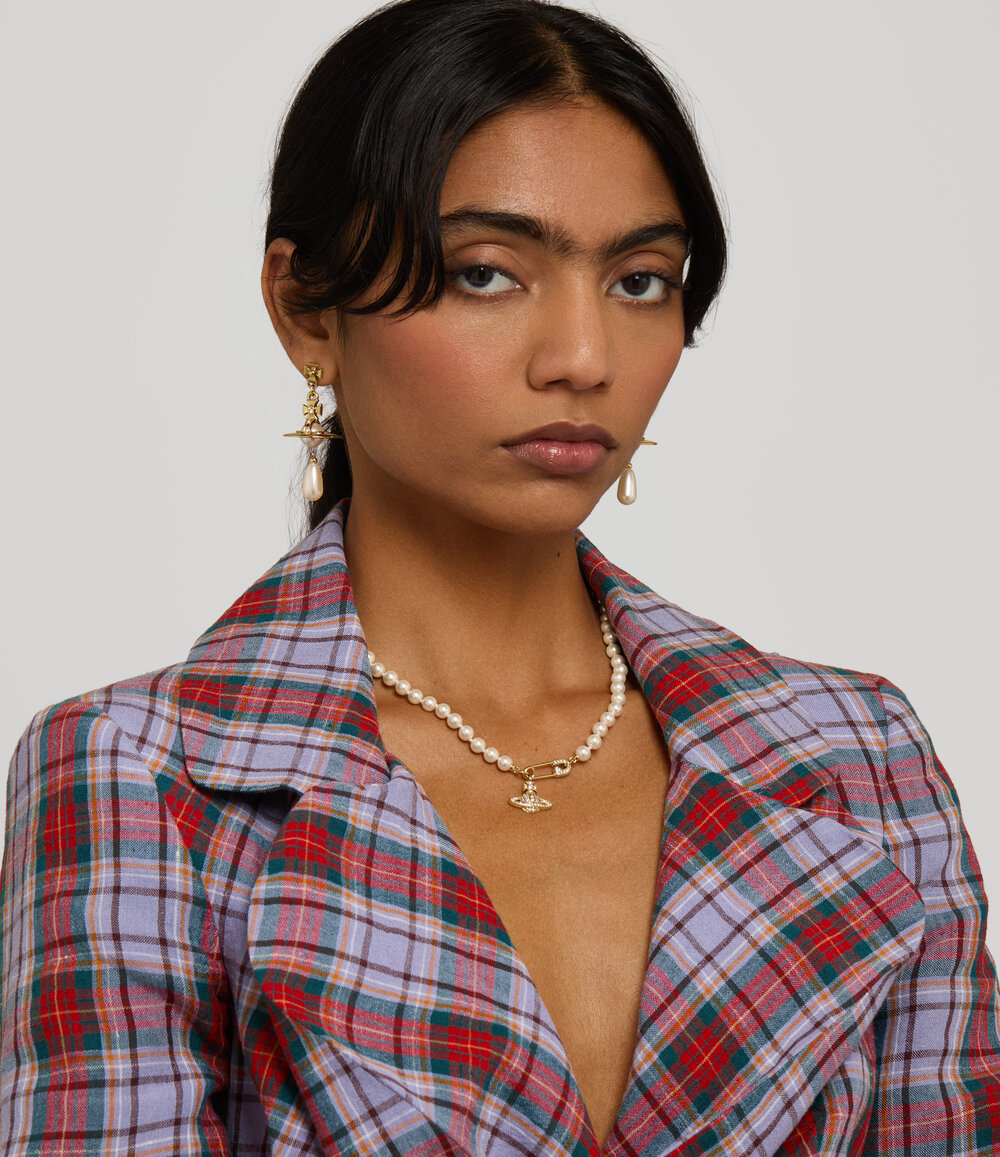 Vivienne Westwood Lucrece Pearl Necklace in Gold, view 2