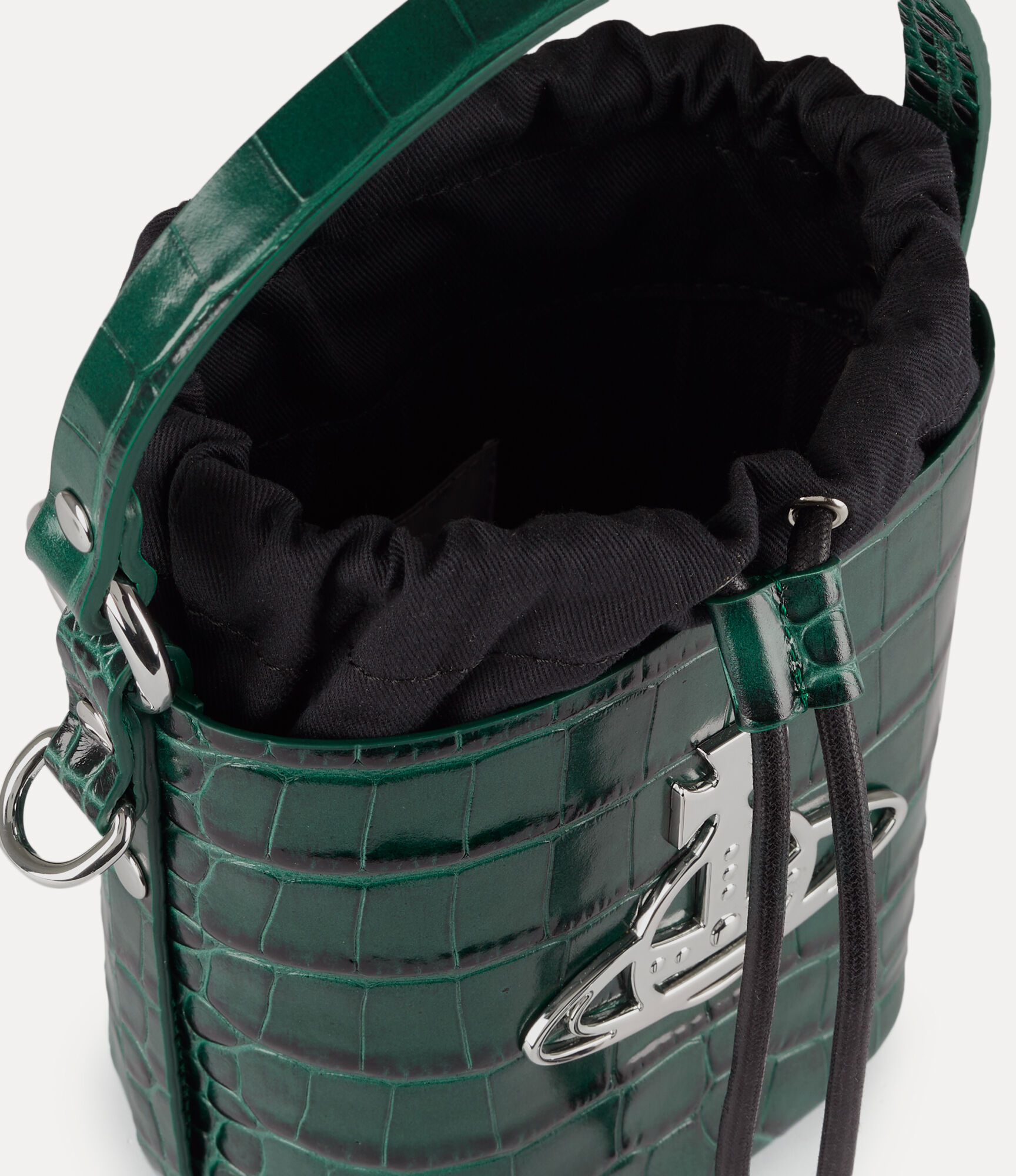 Daisy Drawstring Bucket Bag in GREEN | Vivienne Westwood®