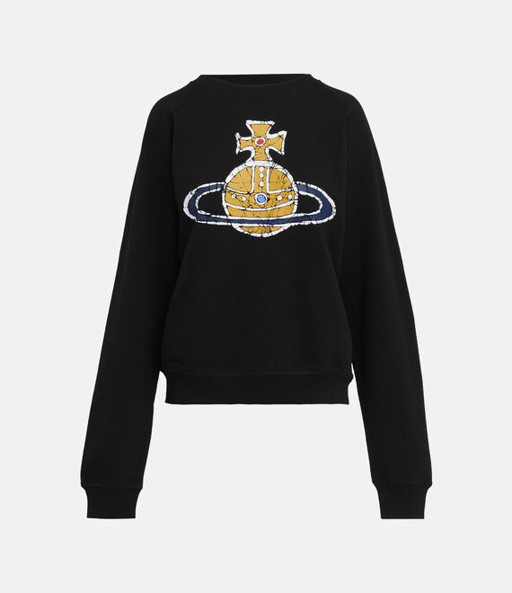 Shop Vivienne Westwood Time Machine Raglan Sweatshirt In Black
