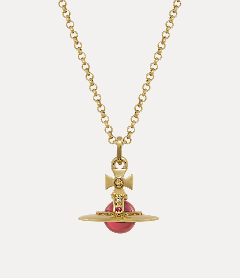 Vivienne Westwood New Tiny Orb Pendant Necklace in Gold