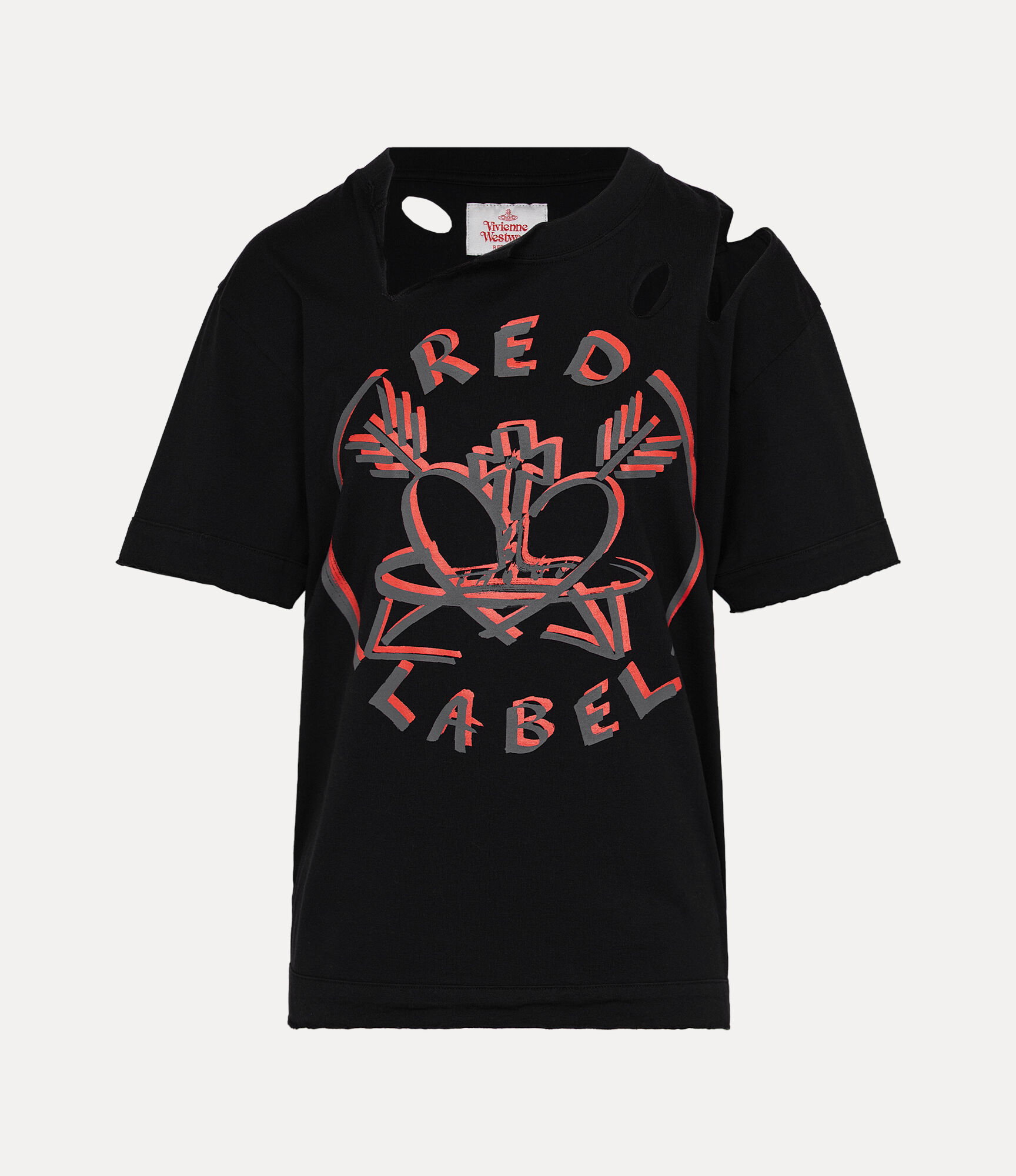 Arrow Print Slash T-Shirt