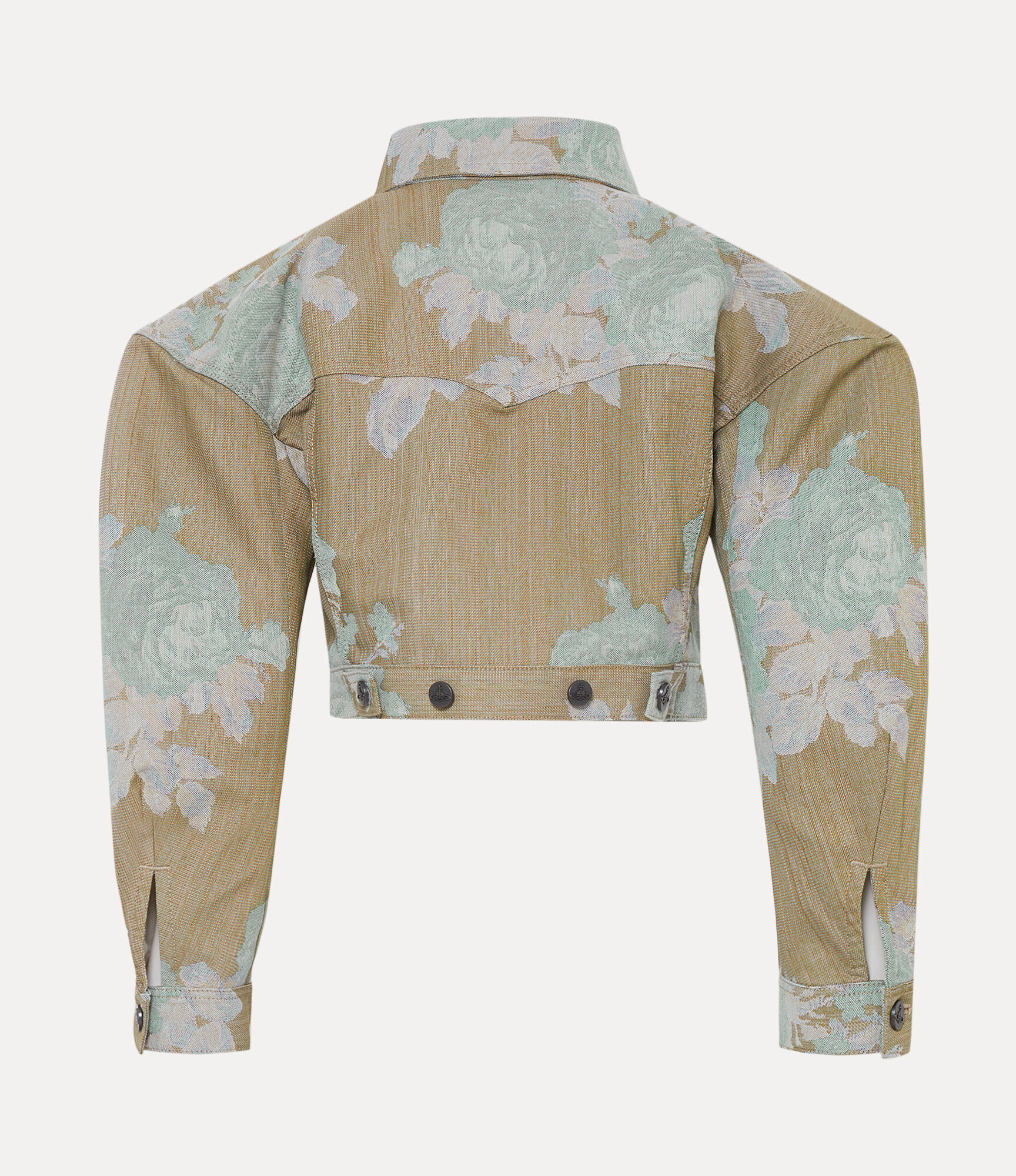 Cropped denim boxer jacket  large image number 2