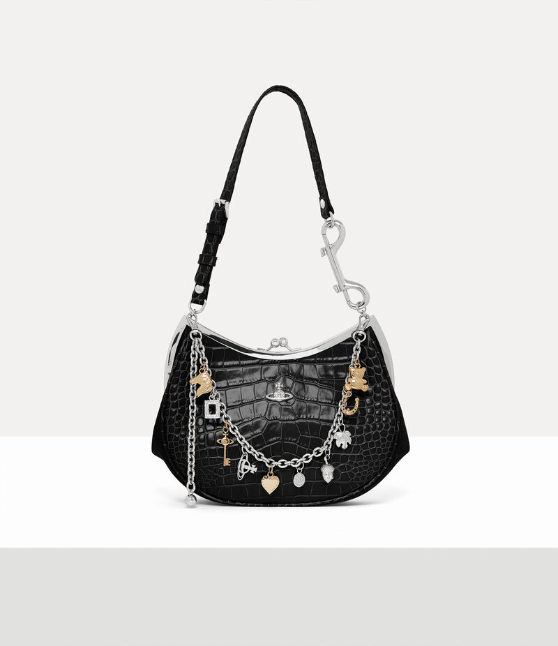 Vivienne Westwood Charm Frame Purse in Black Charms
