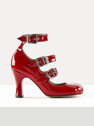 Animal Toe Three-Strap Shoe