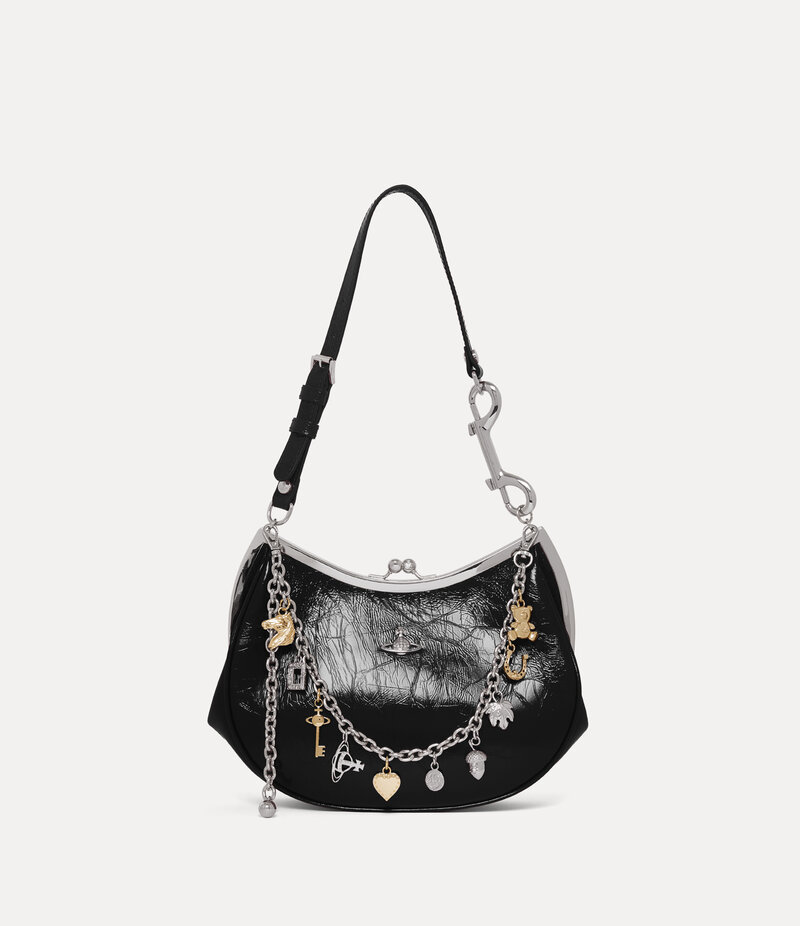 Vivienne Westwood Charm Frame Purse in Black