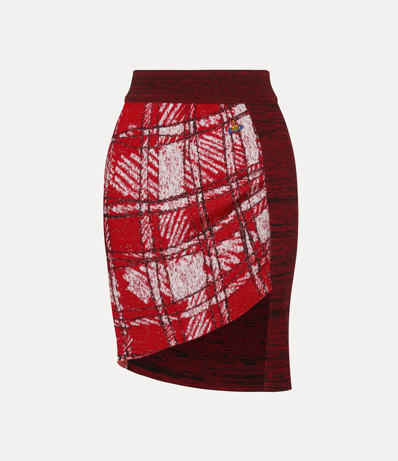 Vivienne Westwood Scribble Check Skirt