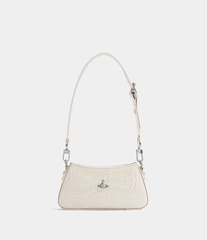 Vivienne Westwood Tasha Shoulder Phone Bag in Pearl White