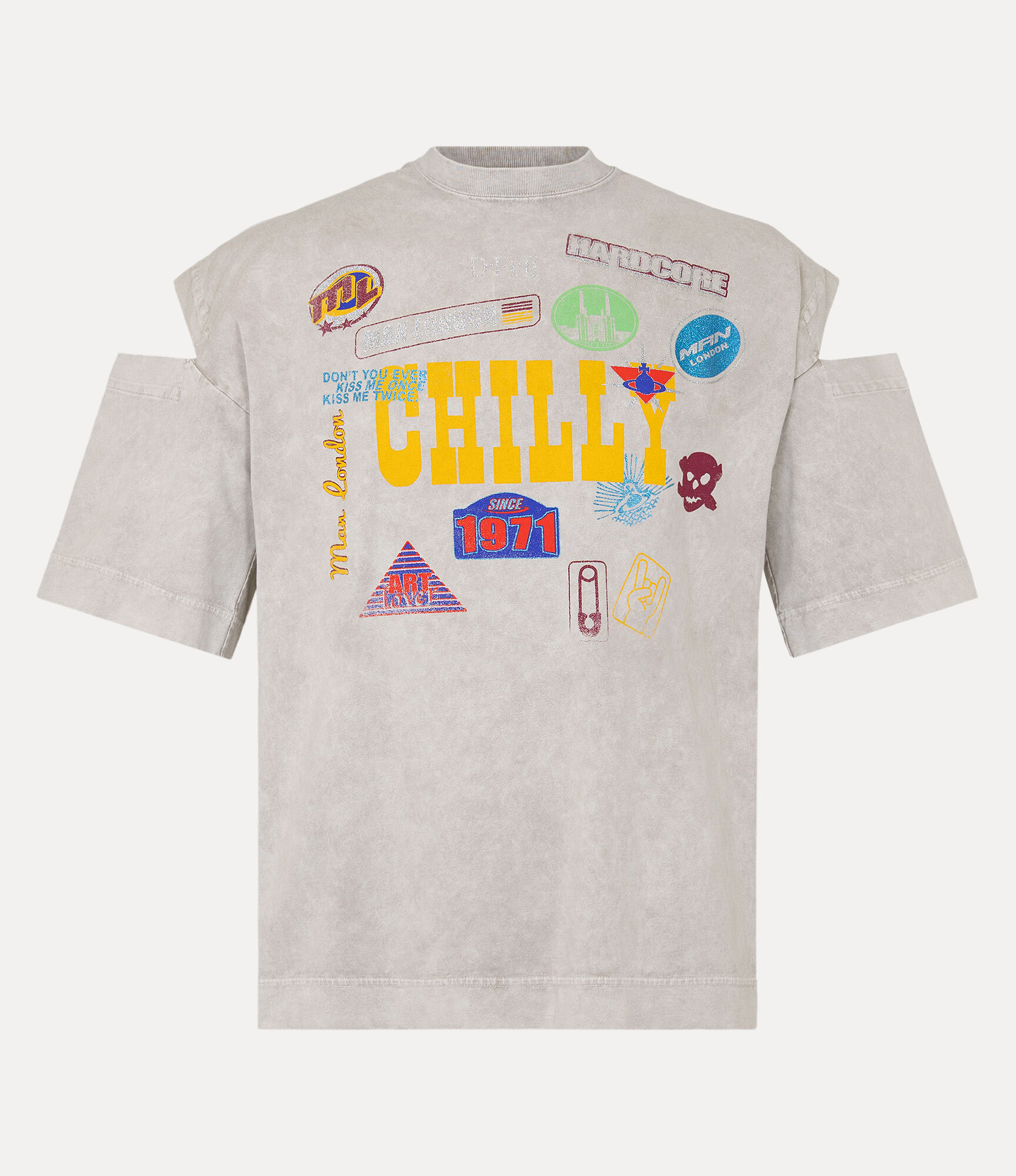 Patchwork Slit t-shirt in GRAY | Vivienne Westwood®
