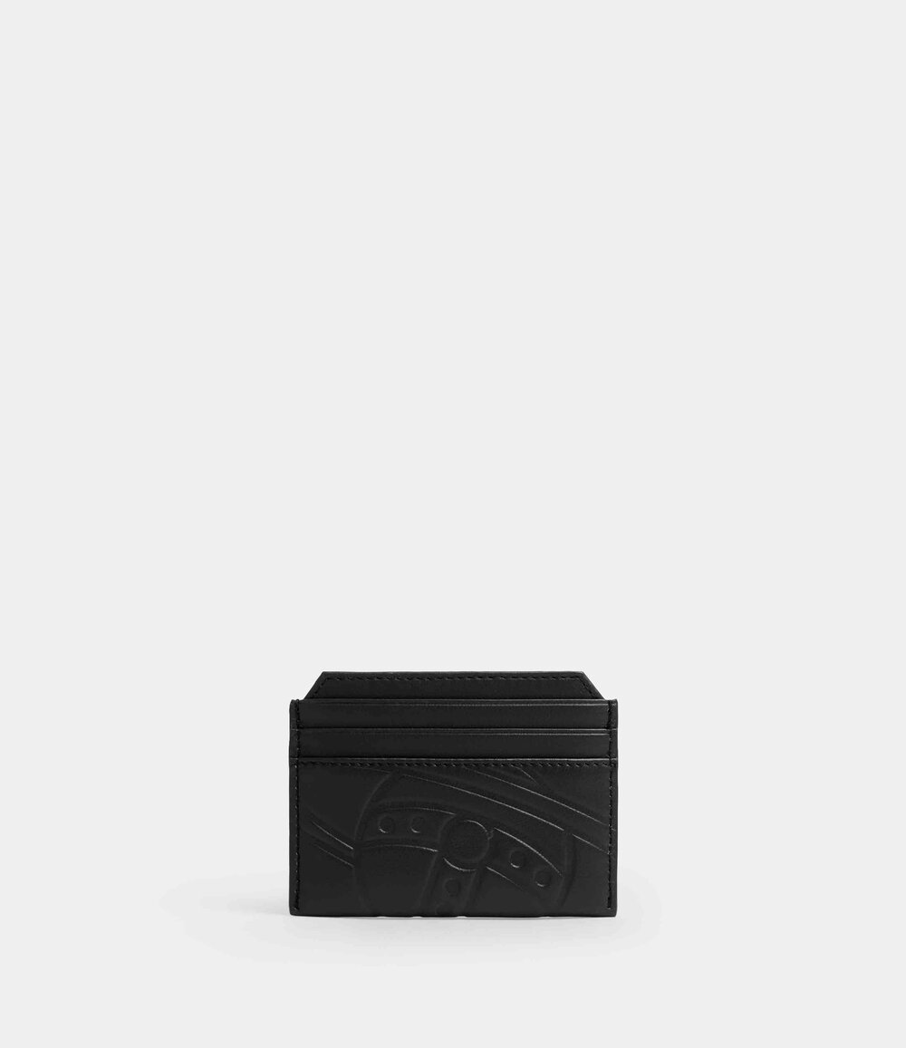 Vivienne Westwood Slim Card Holder in Black, view 2