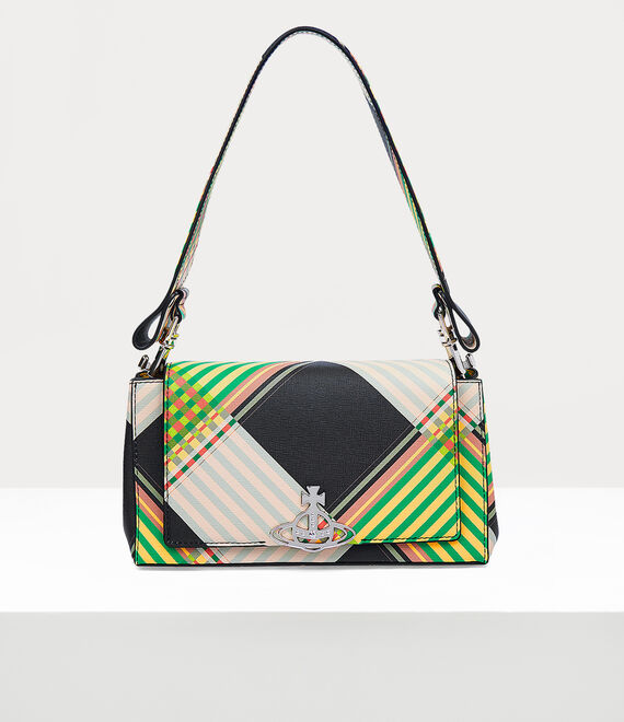 Shop Vivienne Westwood Hazel Medium Handbag In Combat-tartan