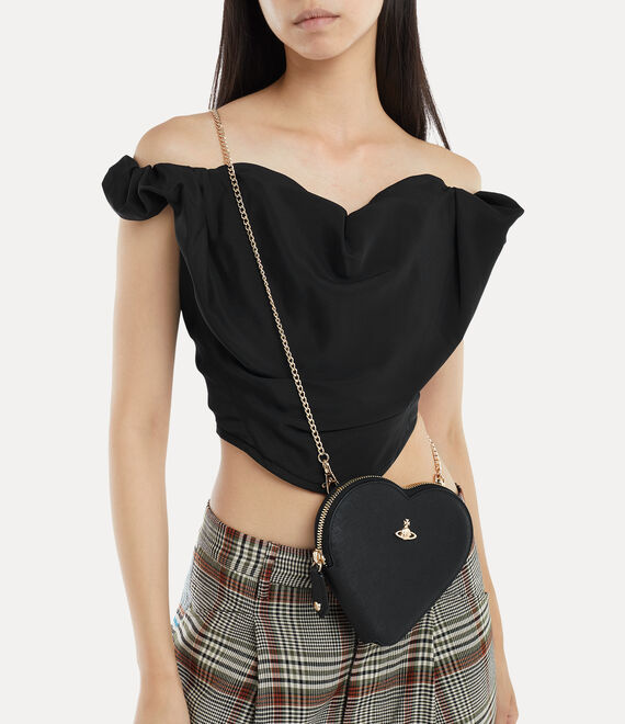 New Heart Crossbody Bag in BLACK | Vivienne Westwood®