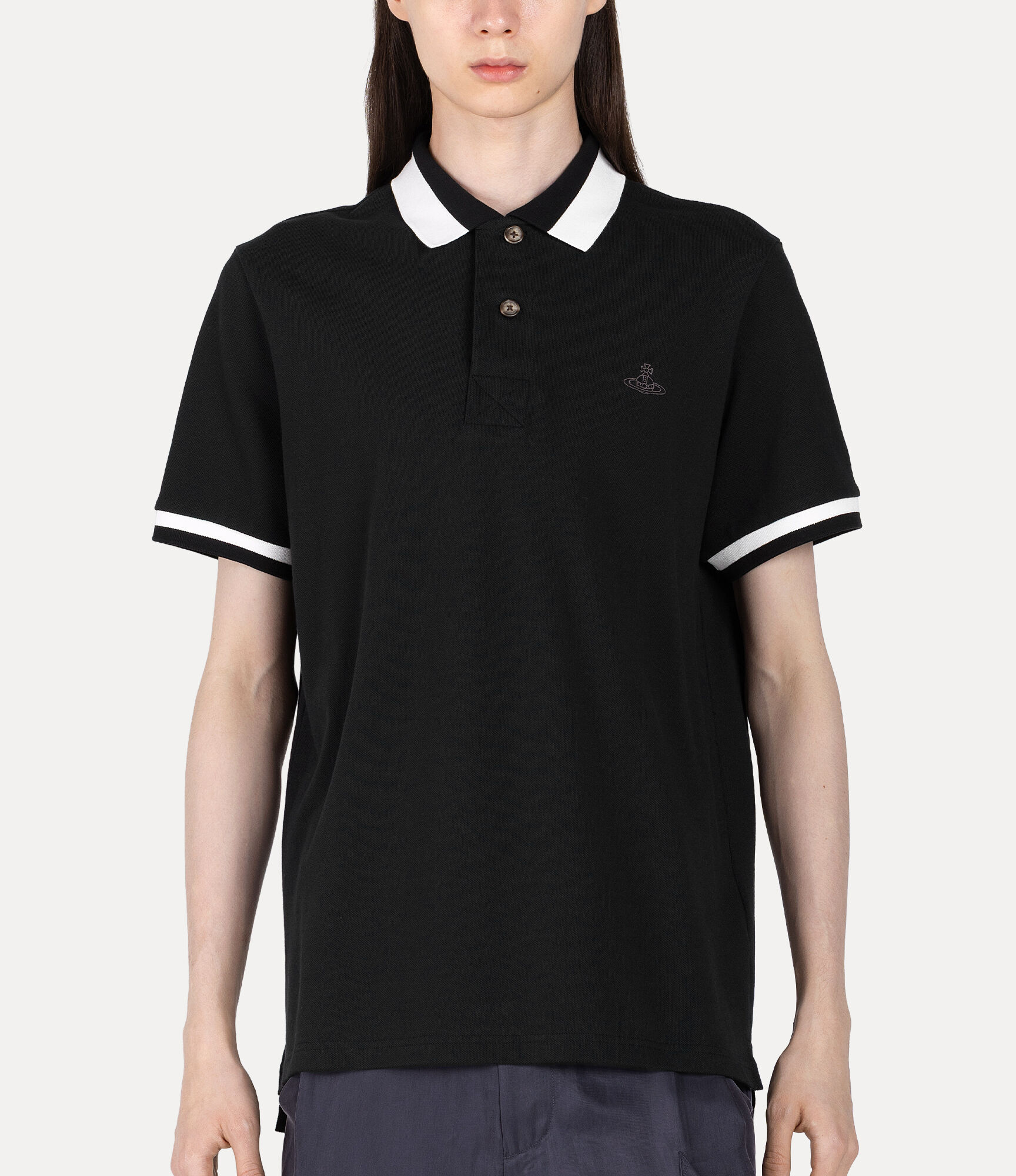 Classic Polo Shirt in BLACK | Vivienne Westwood®