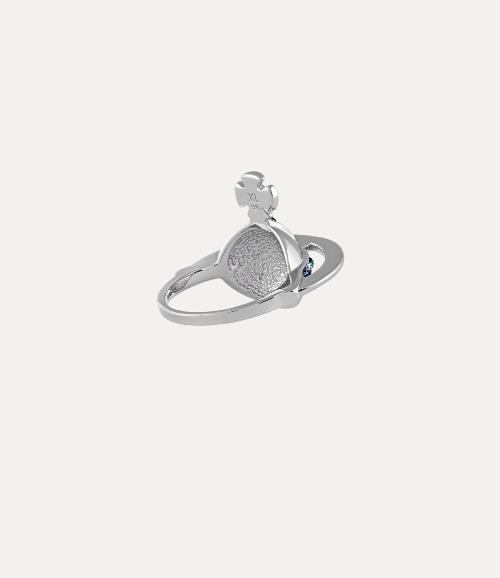 Vivienne Westwood Solid Orb Ring in Silver, view 3