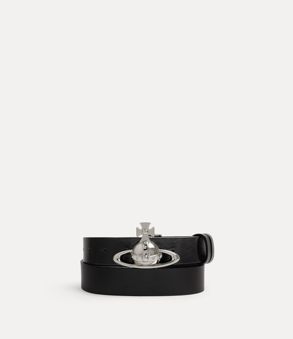 Vivienne Westwood Orb Buckle Belt in Black