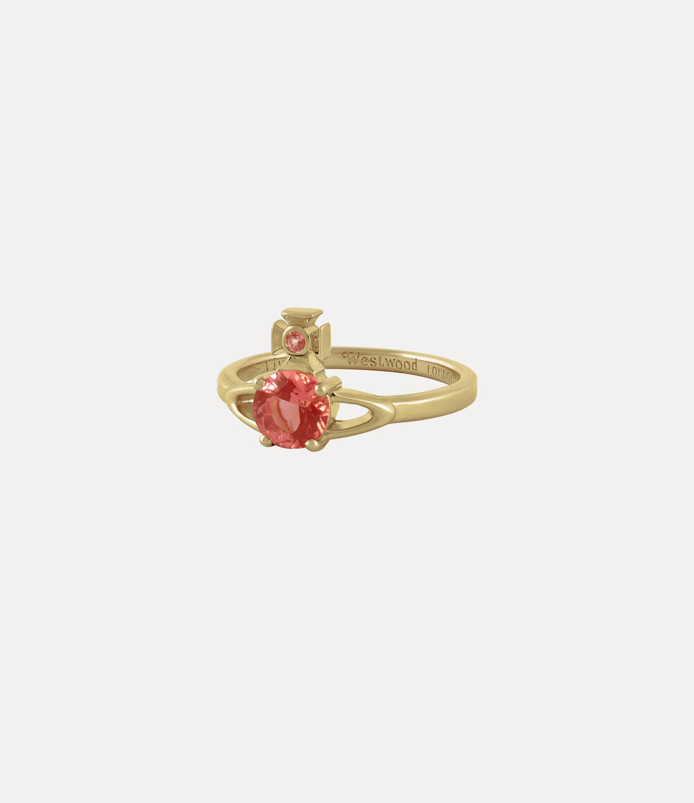 Vivienne Westwood Reina Petite Ring -Gold-red-5198-cz -Gold-red-5198-cz, view 2