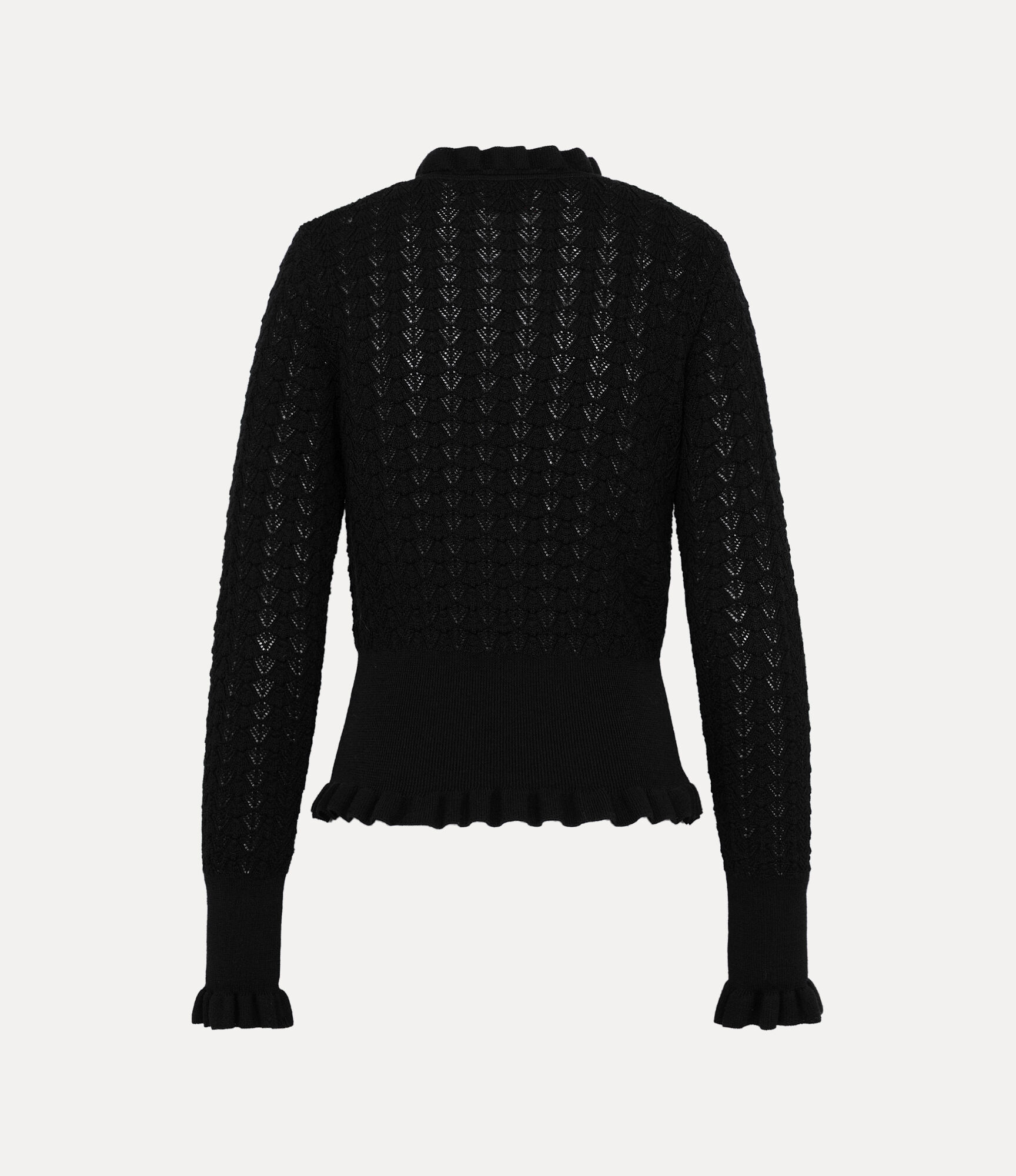 Shell Frill Knit Pullover  large image number 5