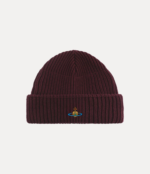 Vivienne Westwood Sporty Beanie Cotton / Nylon / Elastane Bordeaux Os-u Unisex In Burgundy