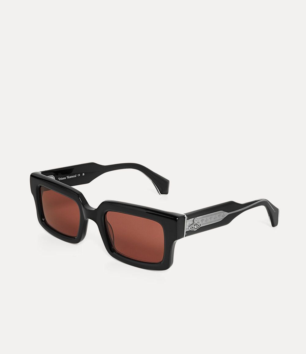 Vivienne Westwood Costello Sunglasses in Black, view 4