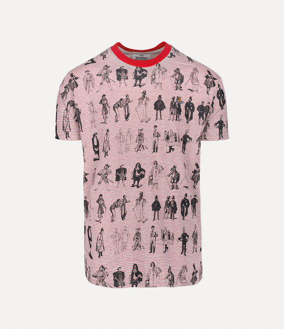 Evolution of Man Classic Tee in GREY-RED | Vivienne Westwood®