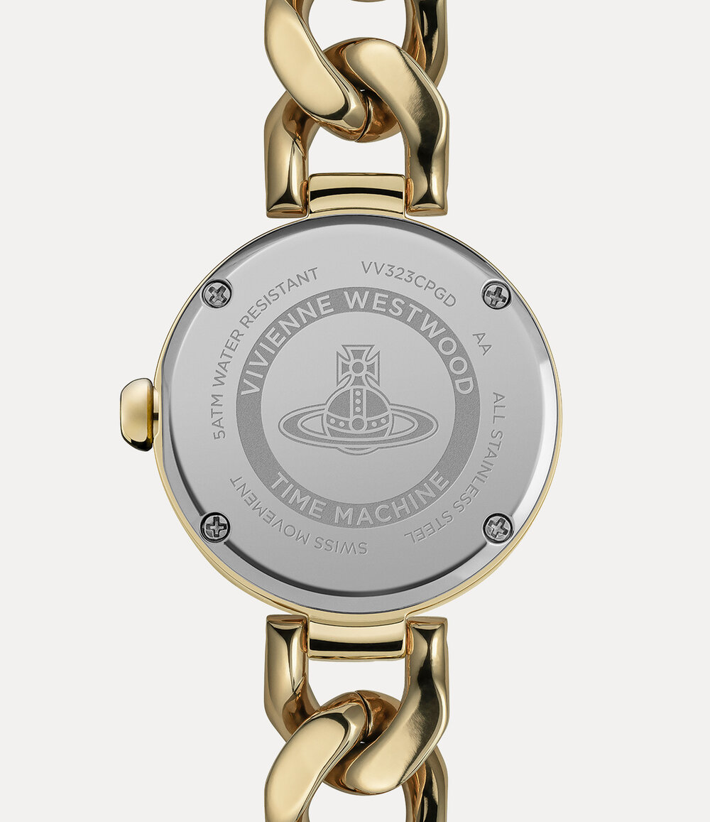 Vivienne Westwood Orb Button Watch in Gold, view 4