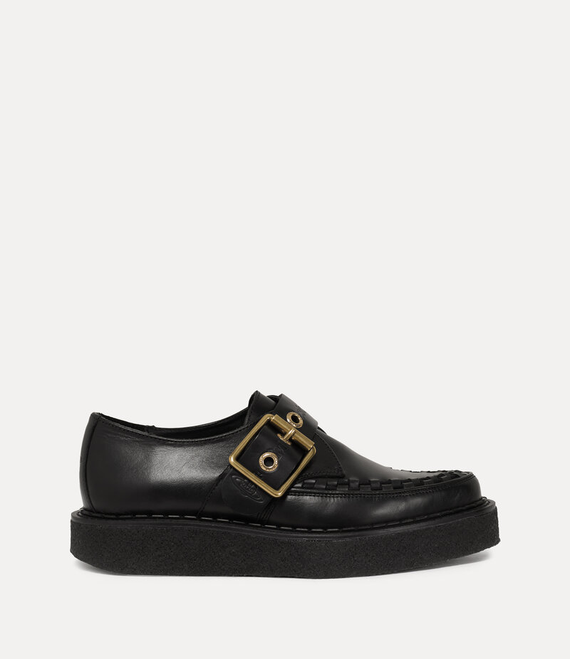 Vivienne Westwood Point Toe Monk Shoe in Black
