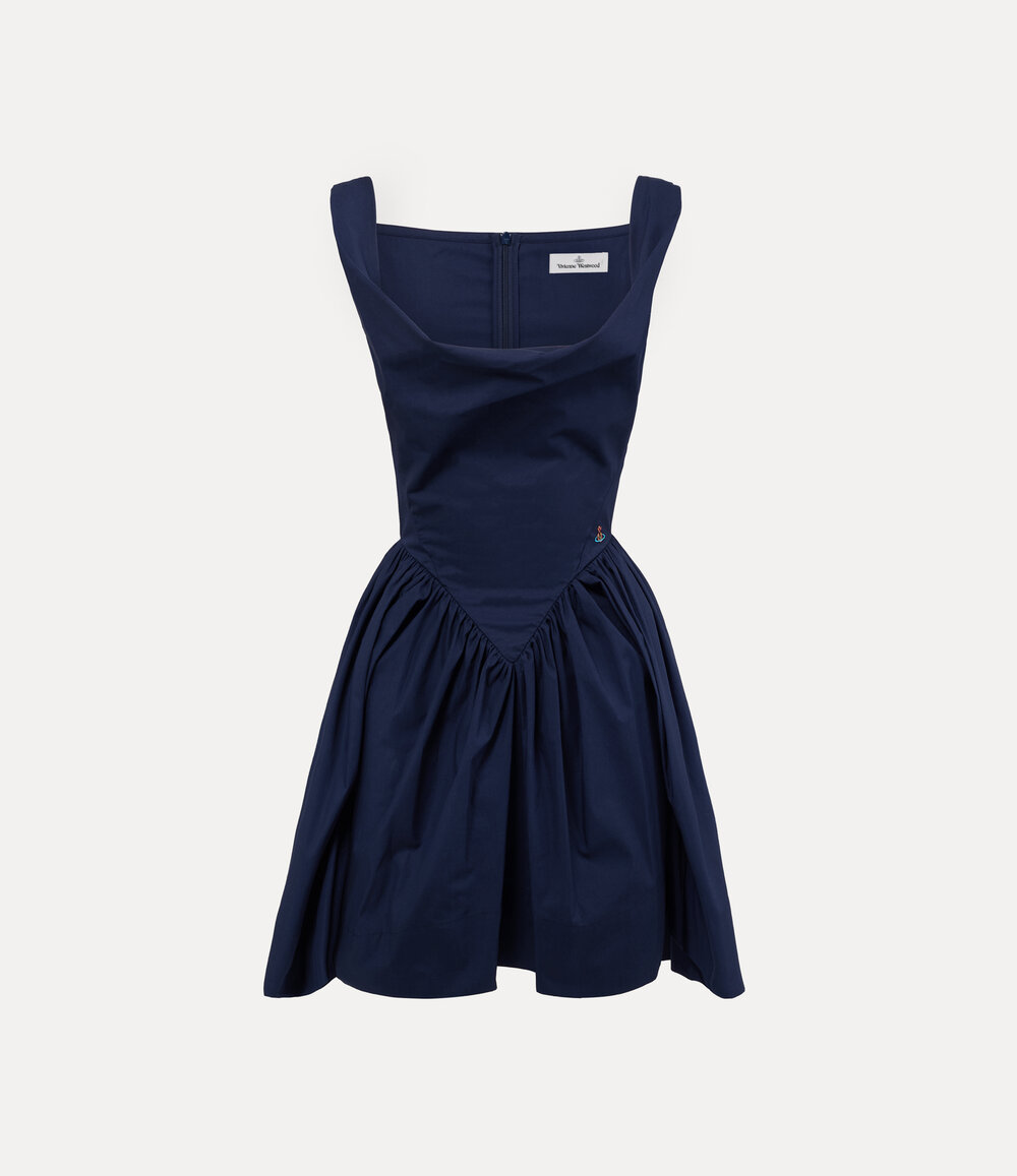 Vivienne Westwood Mini Sunday Dress in Navy Blue