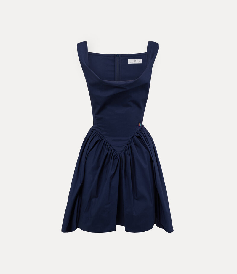 Vivienne Westwood Mini Sunday Dress in Navy Blue