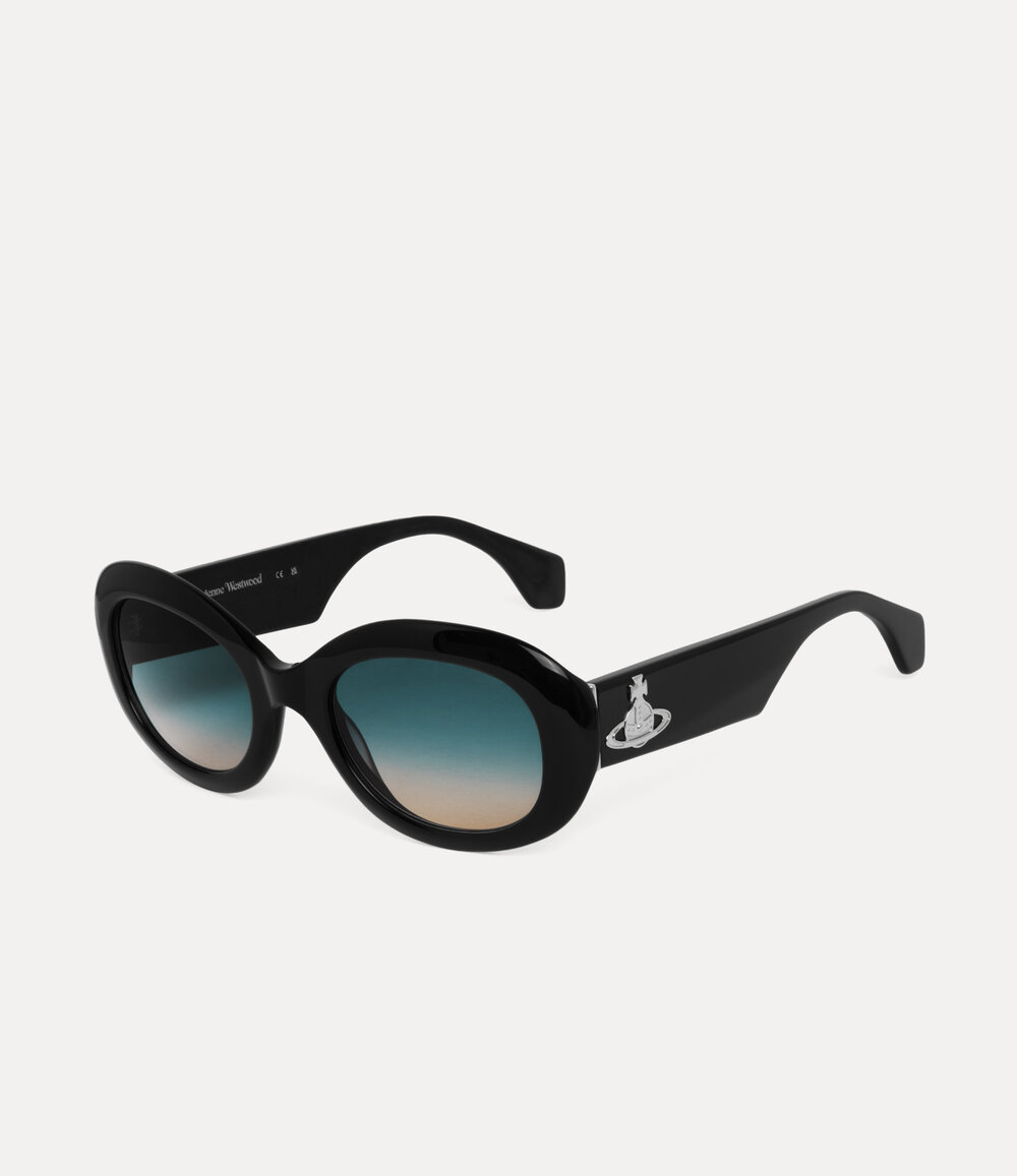 Vivienne Westwood Vivienne Sunglasses in Black, view 4