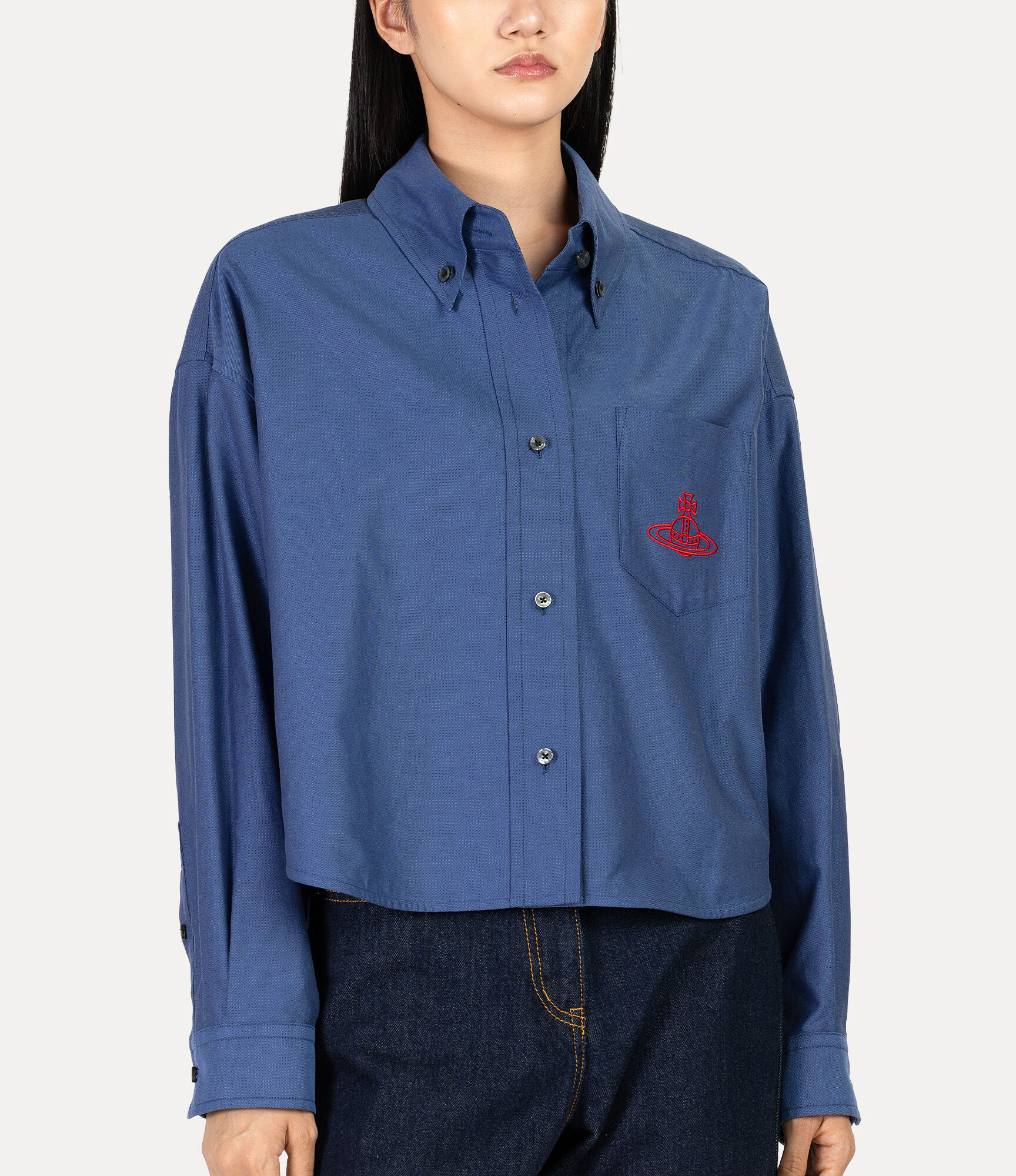 Organic Oxford Cropped Shirt  large image number 4
